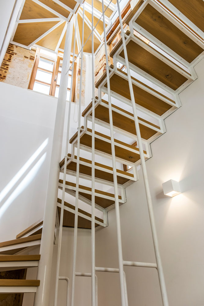 Hotel's interior stairs